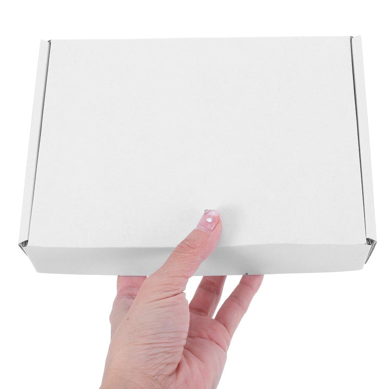 10pcs White Triple Layer Corrugated Mailer Boxes 20x14x4cm Small Business Shipping Packaging - Image 4