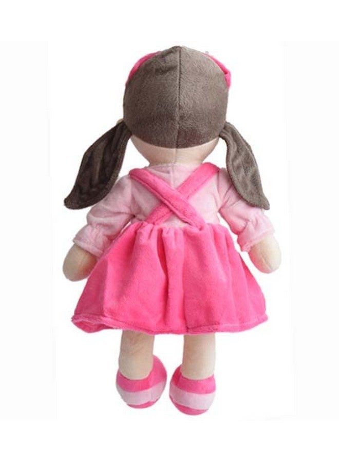 Mirada Cute Pink Huggable Heart Girl Gudiya/Doll Super Soft Toy For Baby Girls/Kids | Stuffed Plush | Ideal Gift For Rakhi/Raksha Bandhan/Birthday- 38Cm - Image 4