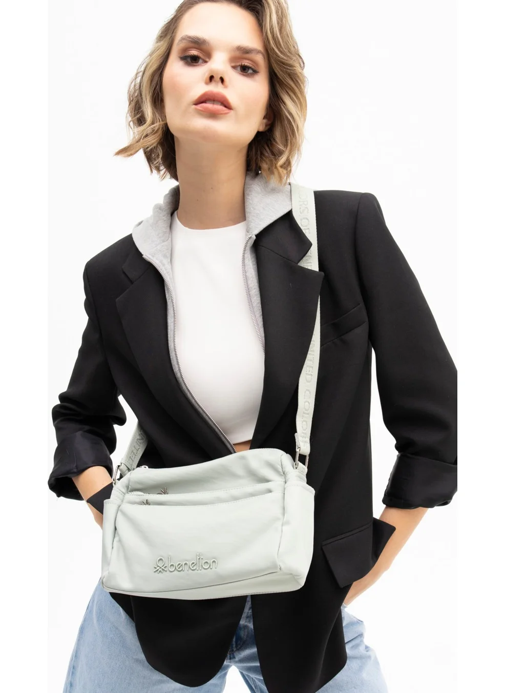 UNITED COLORS OF BENETTON Benetton Women's Crossbody Bag Water Green BNT1176