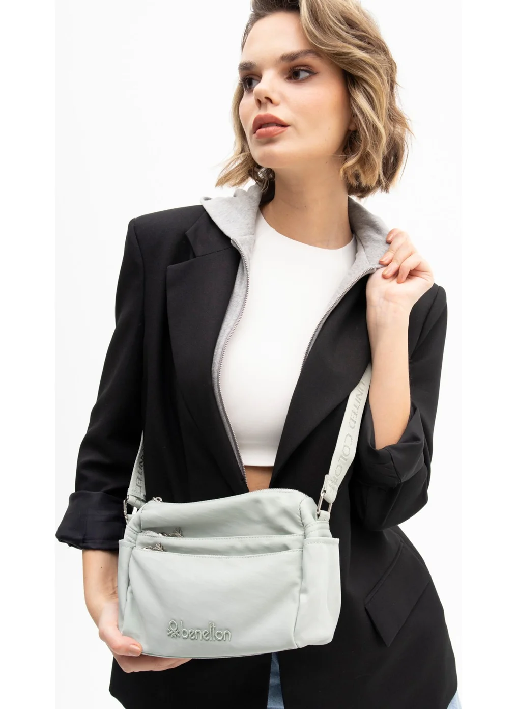 UNITED COLORS OF BENETTON Benetton Women's Crossbody Bag Water Green BNT1176