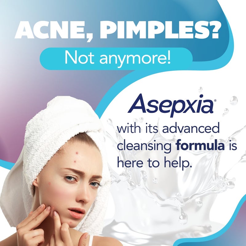Asepxia Acne Treatment Scrub Cleansing Bar Soap | Removes pore-clogging dirt & impurities, Helps eliminate blackheads, Deep cleansing without blackheads, Salicylic Acid Cleanser, Size 4 Oz, 1-Pack - Image 2