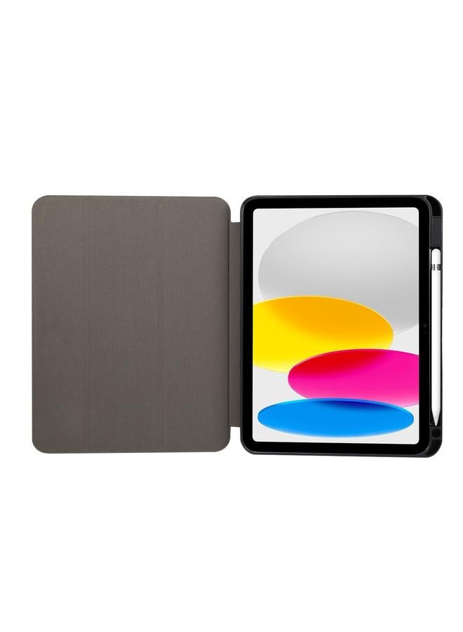 زبون حافظة لجهاز iPad 2025 / 2022 حافظة واقية ثلاثية الطي بملمس رخامي مع فتحة للقلم - Image 4