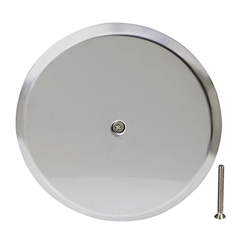 SUPPLYGIANT SUPPLY GIANT DD008SF2 Floor Cleanout Cover Plate 8Inch Stainless Steel 8 in Chrome - Image 1