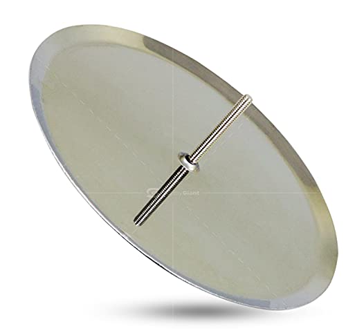 SUPPLYGIANT SUPPLY GIANT DD008SF2 Floor Cleanout Cover Plate 8Inch Stainless Steel 8 in Chrome - Image 3