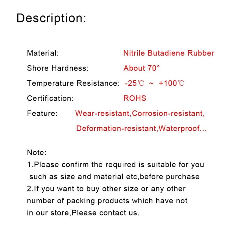 ختم زيت الهيكل العظمي من المطاط NBR 42x72x8 مم 1 قطعة - Image 4