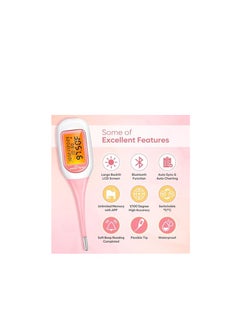 Easy@Home Smart Basal Thermometer,large Screen and Backlit, Period Tracker with Premom EBT-300  - Image 3