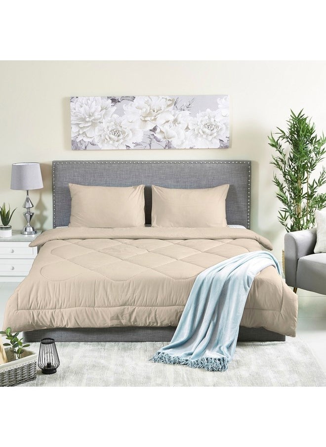 Home Box Ballina 3-Pieces Solid Cotton Queen Comforter Set 240 x 200 cm  - Image 1