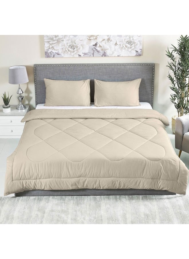 Home Box Ballina 3-Pieces Solid Cotton Queen Comforter Set 240 x 200 cm  - Image 3