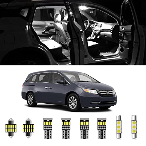 AWALITED 18pcs Odyssey Interior LED Lights Kit Super Bright LED Map Dome Light Bulbs for 2011 2012 2013 2014 2015 2016 2017 Honda Odyssey All Models - Image 1