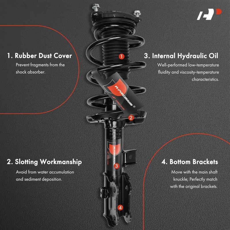 A-Premium مجموعة دعامة ونابض لسيارات كيا سبورتاج وهيونداي توكسون - Image 3