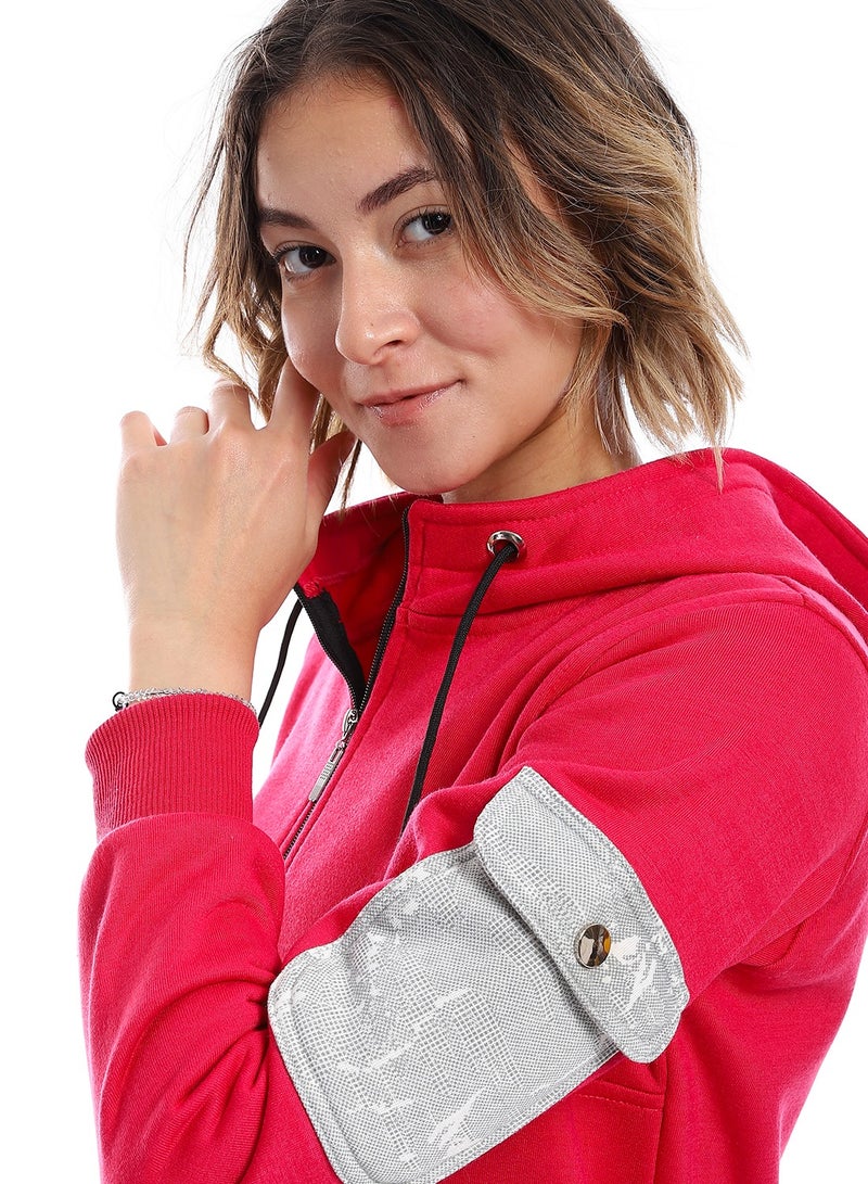 Caesar Women Closed Hoodie With Front Pocket  - Image 3