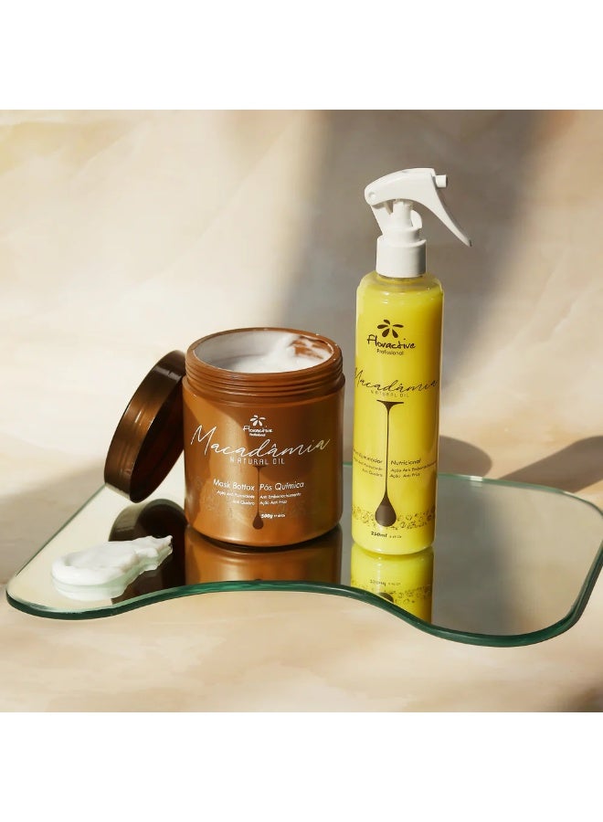 Floractive Macadamia Natural Oil Hair Serum 250ml – Anti-Aging & Repair Treatment - Image 5