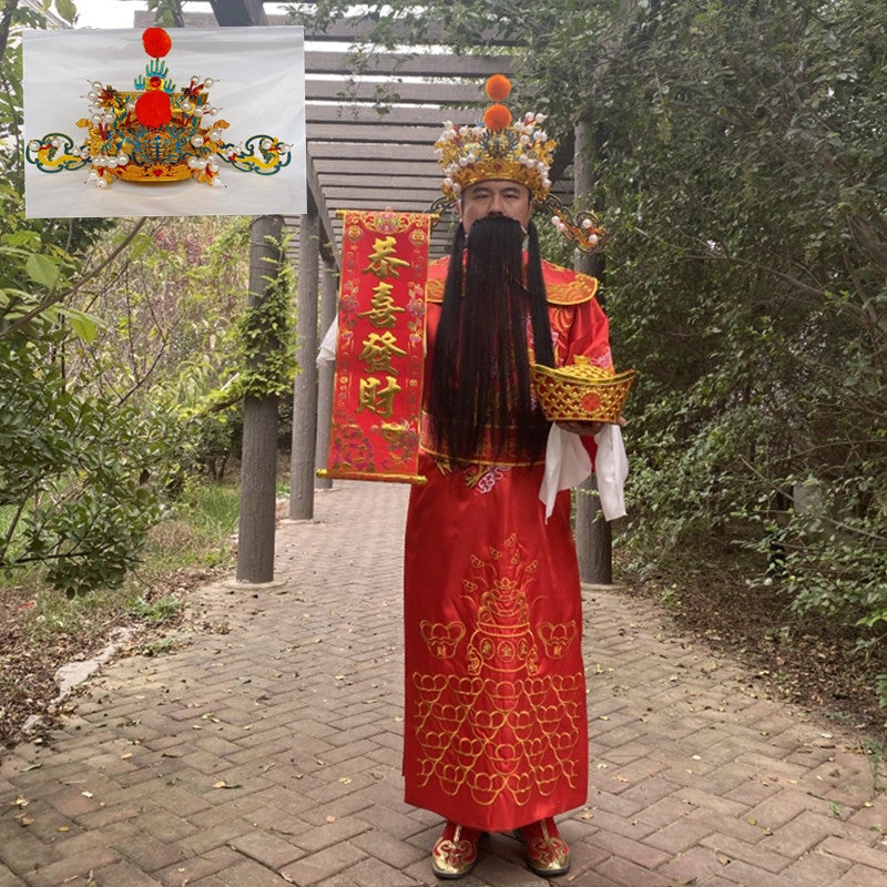 God Of Wealth Clothing Clothes Set Adult Men'S And Women'S Annual Meeting Opening Ceremony New Year Performance Clothing God Of Wealth Suit - Image 1