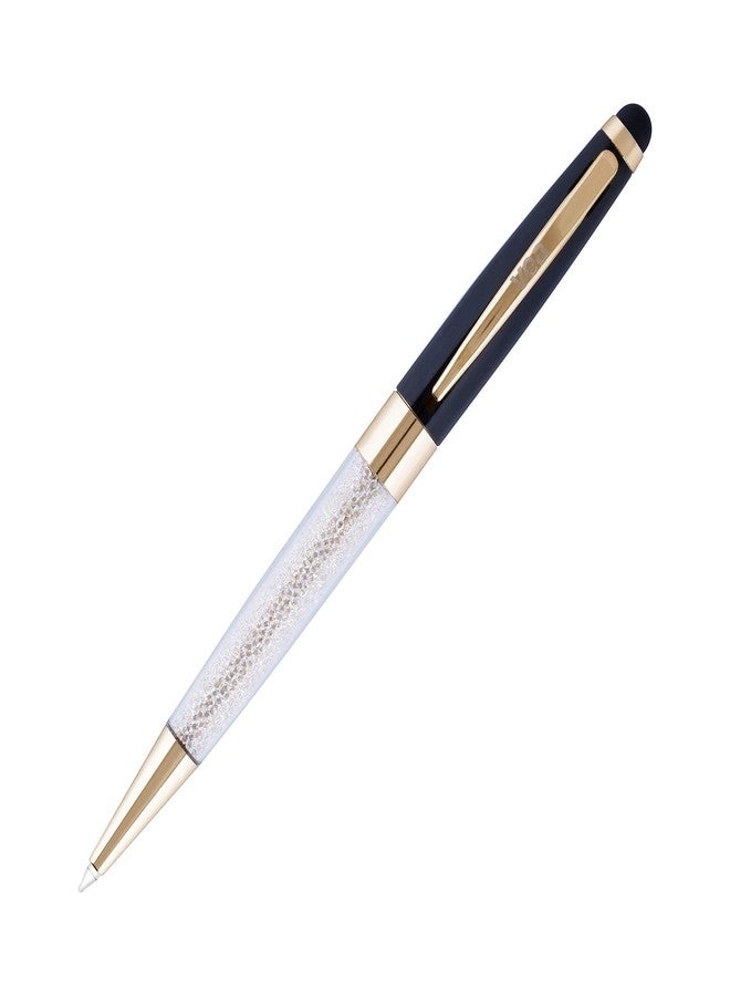 VEA Touch Stylus Crystal Black Shinning Ballpoint Pen, medium (VEAPEN12) - Image 1