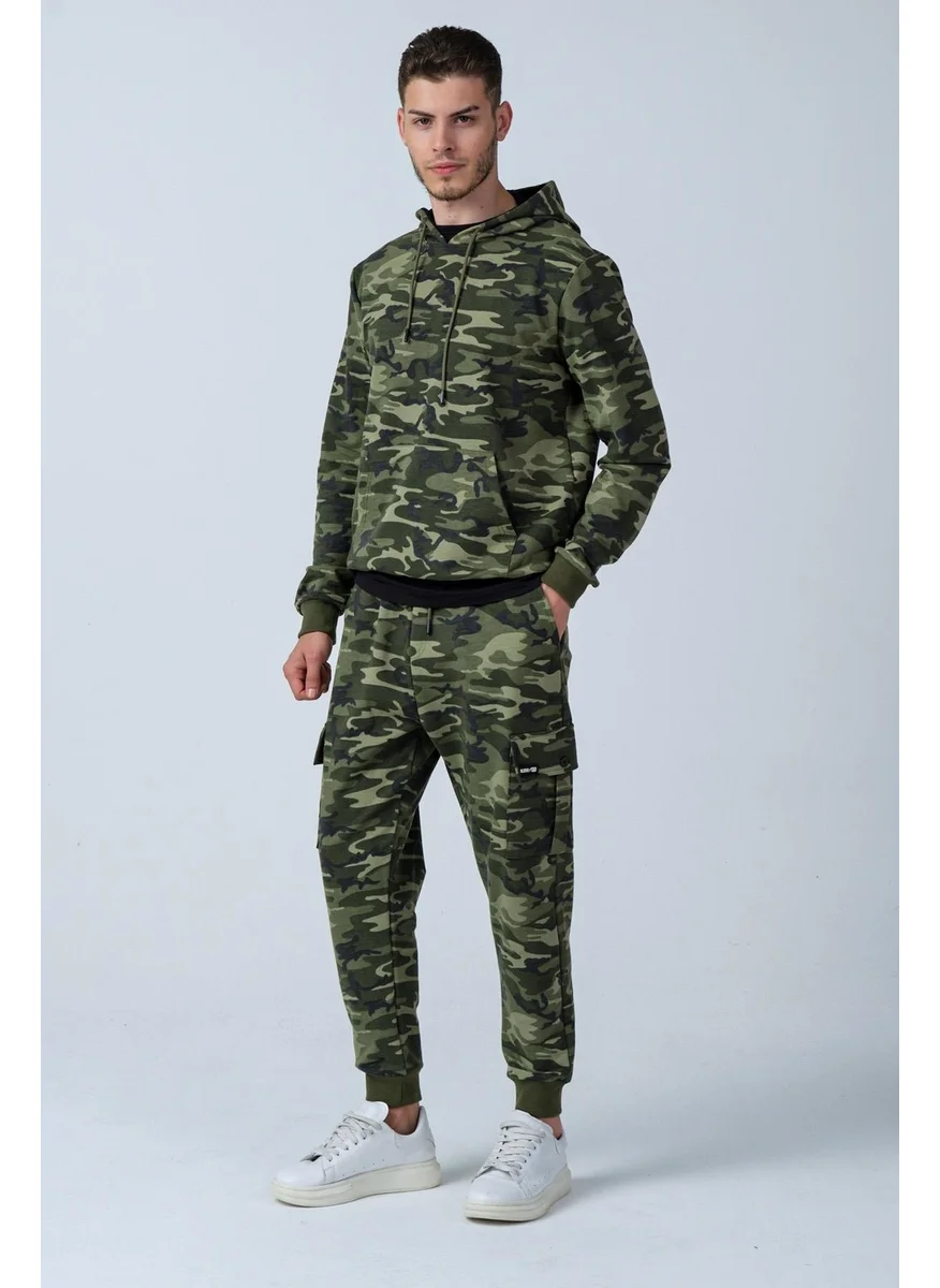 الكسندر جاردي Camouflage Patterned Pocketed Sweatpants (E21-72100)