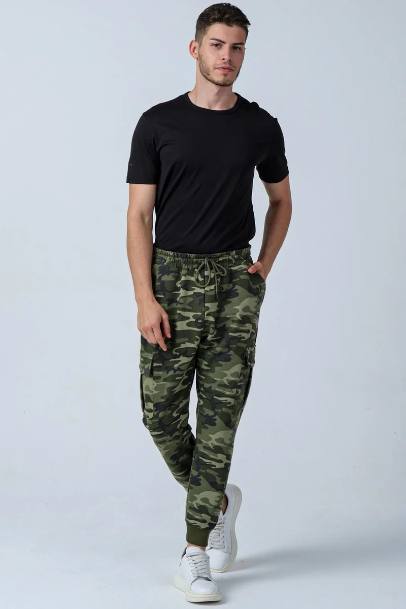 Alexander Gardi Camouflage Patterned Pocketed Sweatpants (E21-72100)