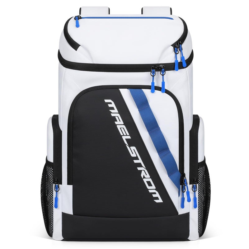 Maelstrom Backpack Cooler36 Can Cooler BackpackSoft Cooler Bag Insulated LeakproofLightweight Ice Chest BackpackTravel Cooler Lunch Backpack for CampingHikingBeach White - Image 2