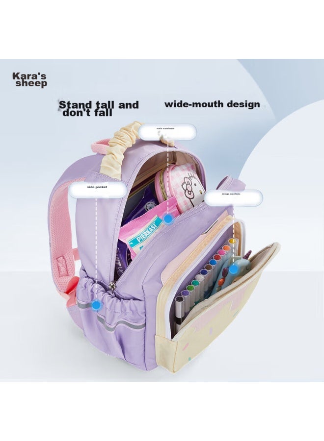 Kalayoung Children's Backpack For Primary School Students Grades 1-3, Ultra-light Cloud Kindergarten Backpack For Boys And Girls, Preschool Backpack, Double Shoulder Bag - Image 2