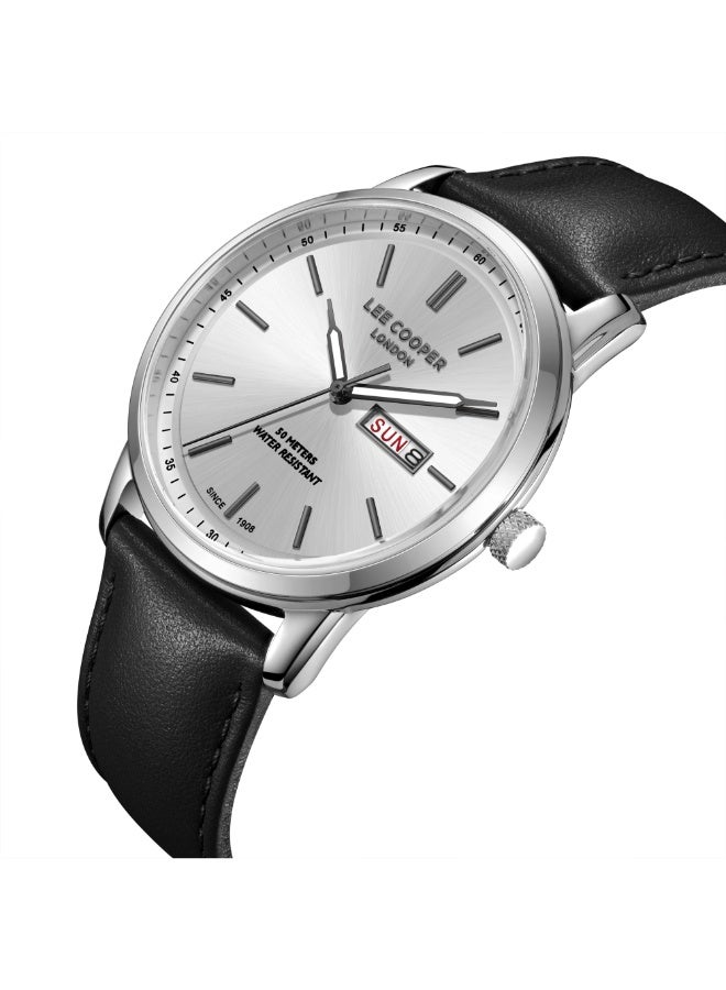 Lee Cooper Men's Leather Analog Watch LC08235.331 - 42 mm - Image 2