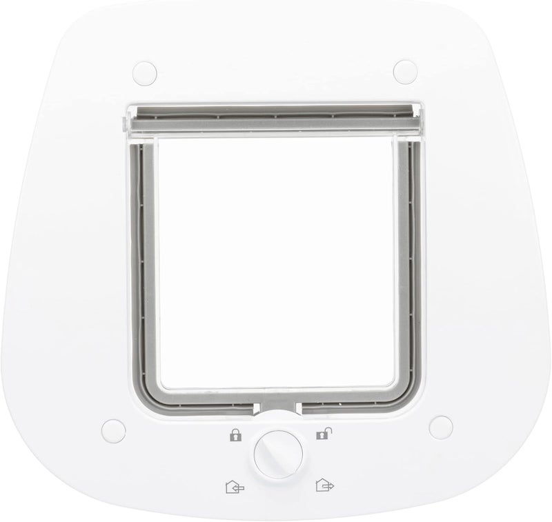 Trixie 4 Way Cat Flap for Glass Doors - White - Image 2