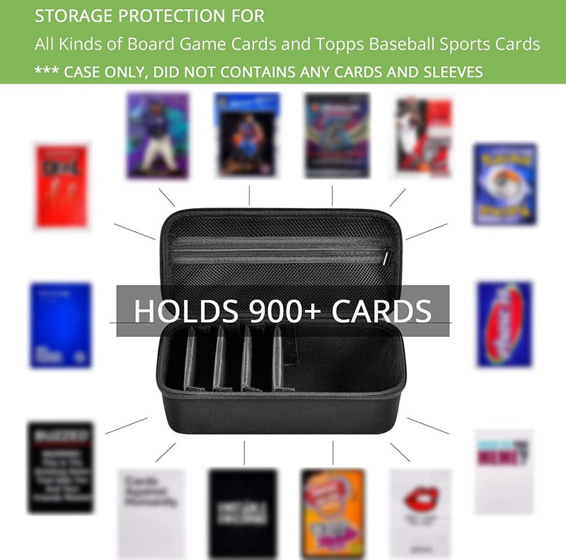 ALKOO Premium Trading Card Carrying Case - Hard Shell TCG Travel Storage Bag with Dividers & Shoulder Strap - Holds 1,000+ Sleeved Cards or Deck Boxes - Compatible with MTG & Sports Cards - Image 2