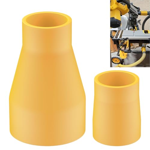 ZHONGXIA Miter Saw Vacuum Adapter Fits for Connecting 2 1/2" Outlet Connected to 1 7/8" Shop Vac Hose, for 3/5" Miter Saw Outlet to 1 7/8" Dust Collection Hose Dewalt DWE7491RS - Image 1