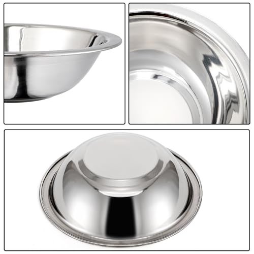 Okllen 10 Pack Small Stainless Steel Bowls, 6 1/2 Inch Wide Kitchen Metal Bowl with Flat Base, 3/4 Quart Prep Bowls for Meal Prep, Cooking, Serving, Baking - Image 3