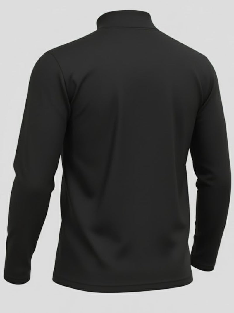LEOTUDE Men's Regular Fit Turtle Neck Full Sleeve Black T-Shirt (64BLAK_P_Zblack_XL) - Image 5