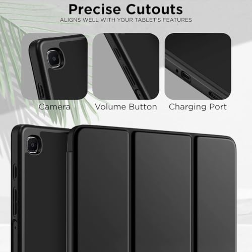 Casotec Smart Case for Samsung Galaxy Tab S6 Lite 10.4 inch | Auto Wake/Sleep | PU Leather Magnetic Cover | TPU Shockproof Back | Stand Cover for Samsung Galaxy Tab S6 Lite 10.4 inch - Black - Image 3
