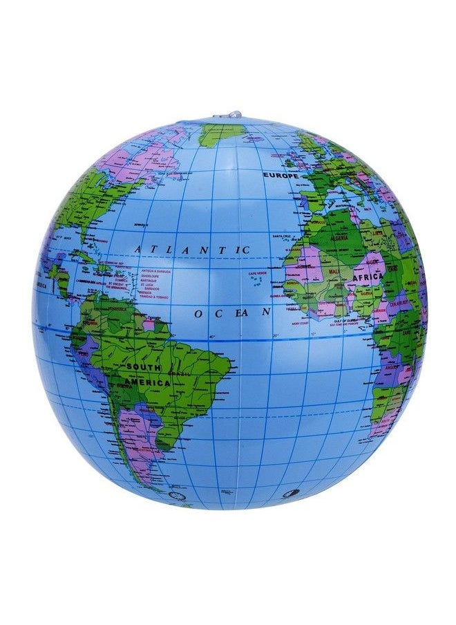 Pangda - 2 Pack 16 Inches Inflatable Globe Blow Up World Globe Beach Ball Globe For Party Bags Pvc Material - Image 1