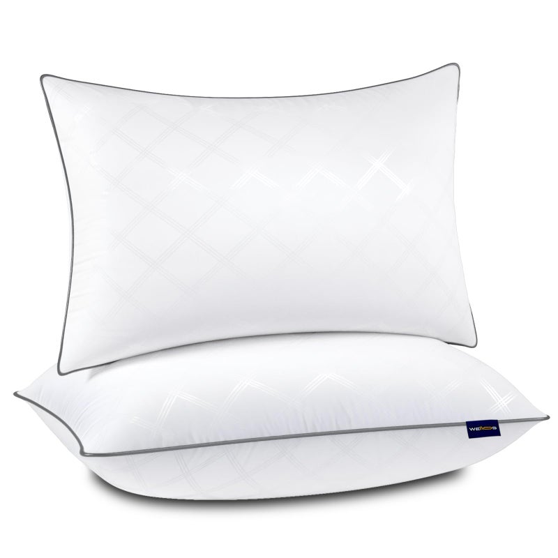 Wellos WL-PL-BS0 Bed Pillows, Standard Size, White 2 Count - Image 1