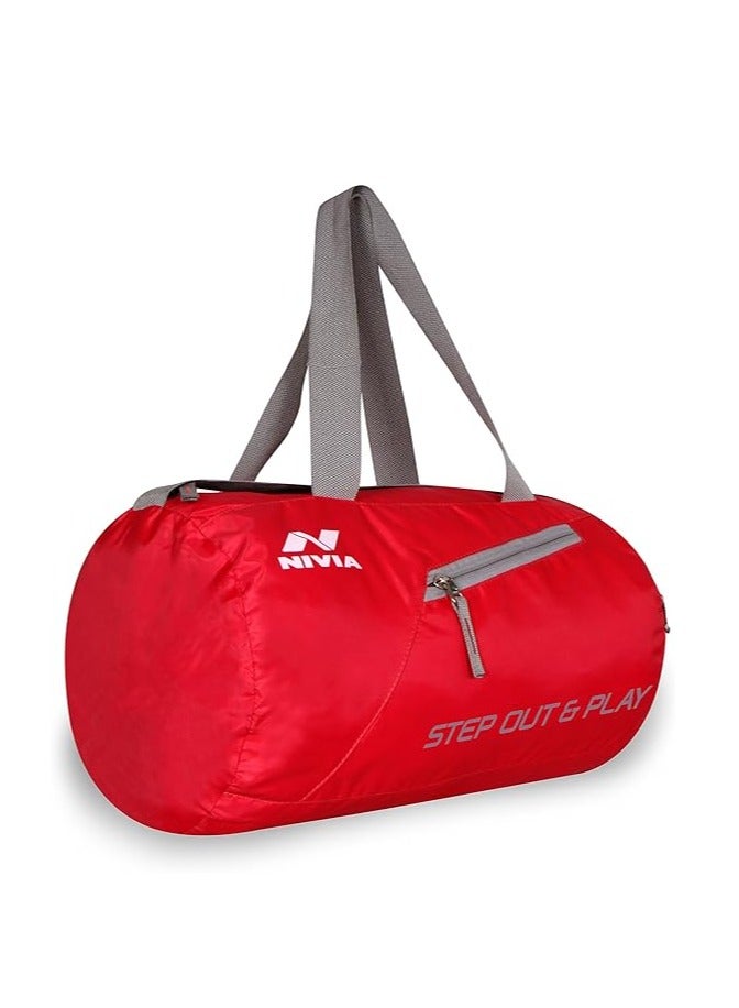 Deflate Round 01 Gym Bag | Polyester | 20 Litre | Shoulder Bag | Fitness Bag | Sports & Travel Bag | Kit Bag | Separate Shoes Compartment | Unisex Gym Bags