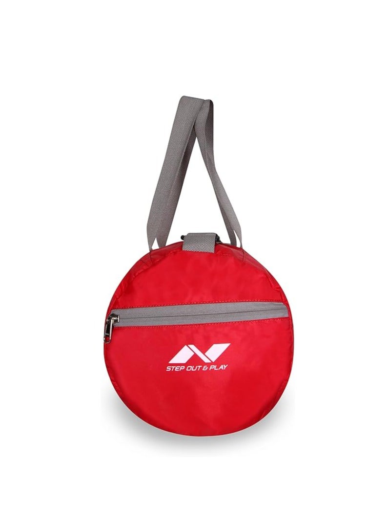 Deflate Round 01 Gym Bag | Polyester | 20 Litre | Shoulder Bag | Fitness Bag | Sports & Travel Bag | Kit Bag | Separate Shoes Compartment | Unisex Gym Bags