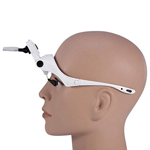 Antilog Magnifier New 5 Lens Headset Magnifier with LED Lights Hand Magnifying Glass Eyelash Extension - Image 4