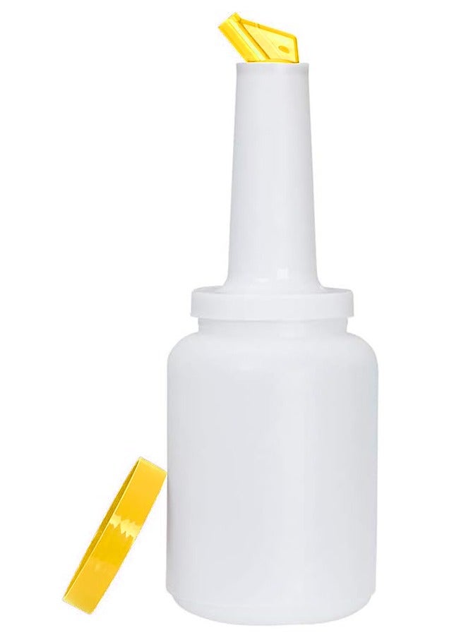 BarPros BarPros Store N Pour 2L Bottle -Fruit Juice Storage Containers- Streamline Your Bar Operations - Yellow  - Image 1