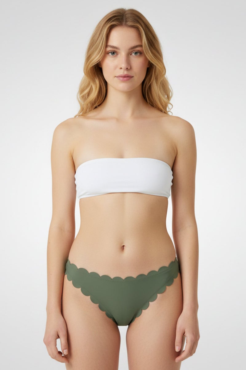 ASOS بيكيني سفلي بسيط للنساء من أسوس ديزاين، زيتوني - Image 1