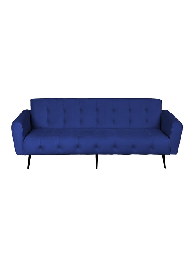 BACK COMFORT SleepEase | 2 In 1 Sofabed Velvet Upholstered - Dark Blue  - Image 2