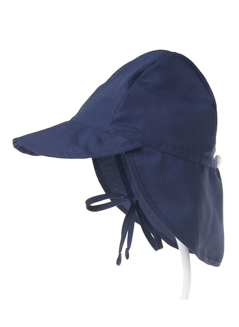 Generic Kids UV Protection Sun Hat Toddler Summer Beach Wide Brim Hat, Dark Blue, L 