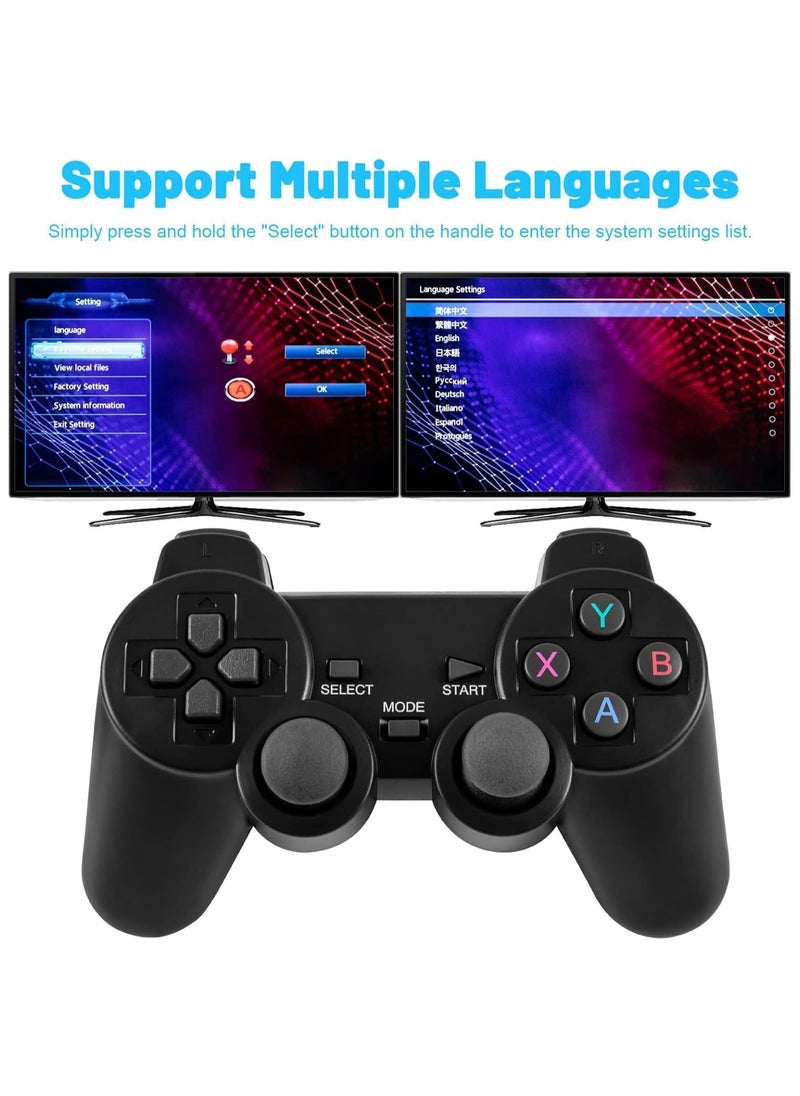 ELIKLIV - 4K Smart Video Game TV Stick,Video Game Consoles 10000 Games 64GB Retro Classic Gamin 2.4G Wireless Gamepads Controller (64G,10000+ Games) - Image 1