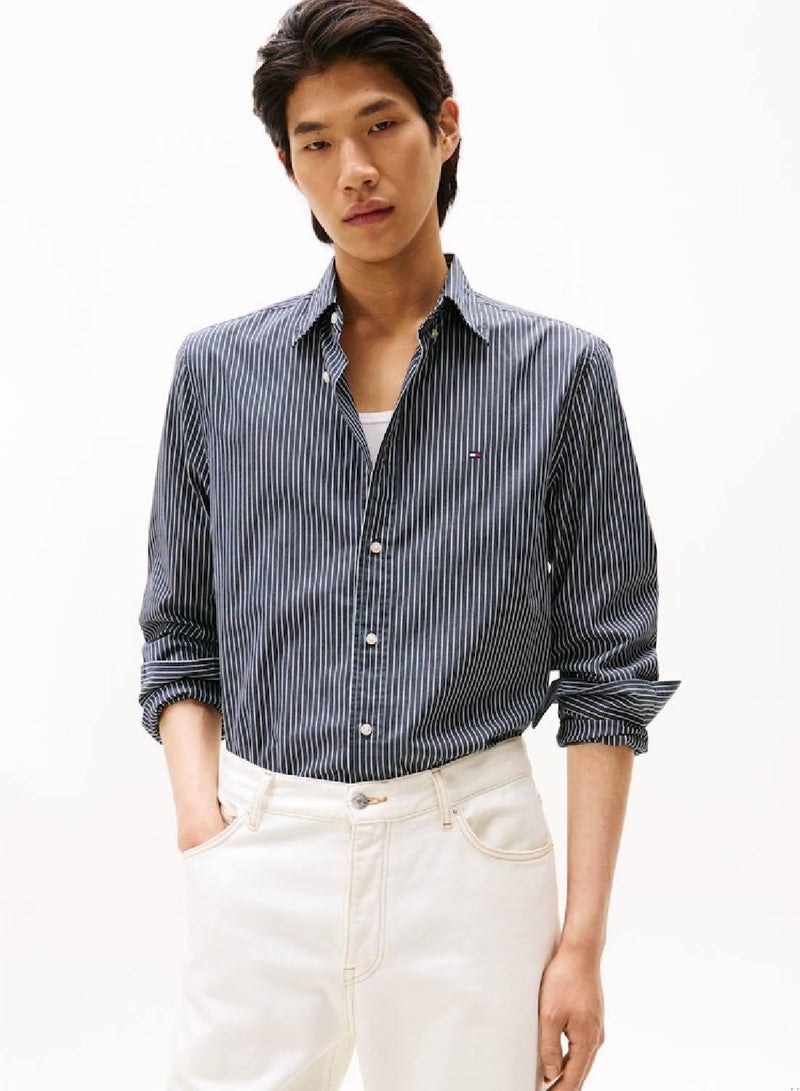 TOMMY HILFIGER TH Flex Regular Fit Poplin Shirt - Image 1