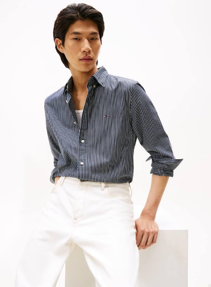 TOMMY HILFIGER TH Flex Regular Fit Poplin Shirt - Image 1