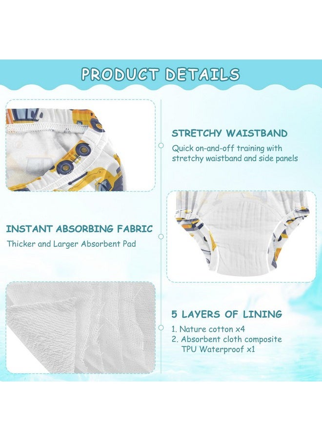 Ecoable - Hybrid Cloth Diaper - Reusable Training Pants, Swim Diaper, Special Needs Briefs, Fits from Baby up to 10 Years (Size 3, Dinosaur) - Image 1