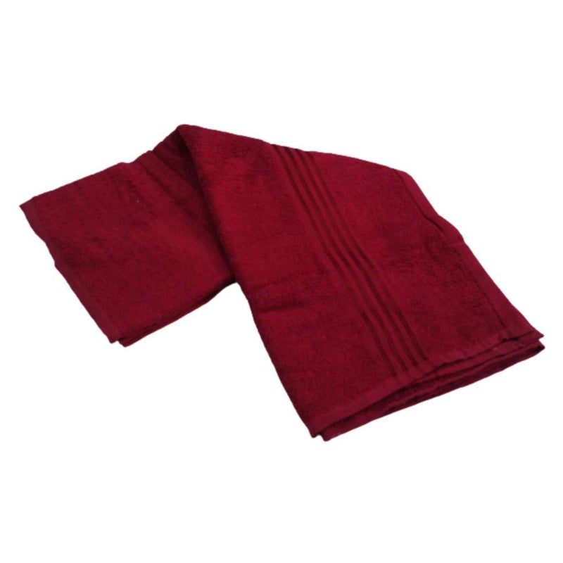 Mps Cotton Cool 100% Cotton Bath Towel 500 GSM (Size:Length:58 Inch X 184 cm,Width:29 Inch X 74 cm) (Maroon) - Image 2