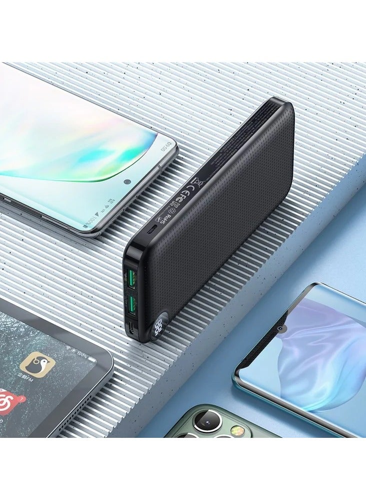10000mAh Fast Charging Power Bank, Slim and Lightweight with LED Display, 15W High-Speed External Battery for iPhone 16, 15, 14, Samsung S25, S24, S23, Pixel, iPad and More, Travel Friendly, Black - Image 2