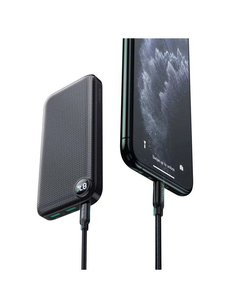 10000mAh Fast Charging Power Bank, Slim and Lightweight with LED Display, 15W High-Speed External Battery for iPhone 16, 15, 14, Samsung S25, S24, S23, Pixel, iPad and More, Travel Friendly, Black - Image 4
