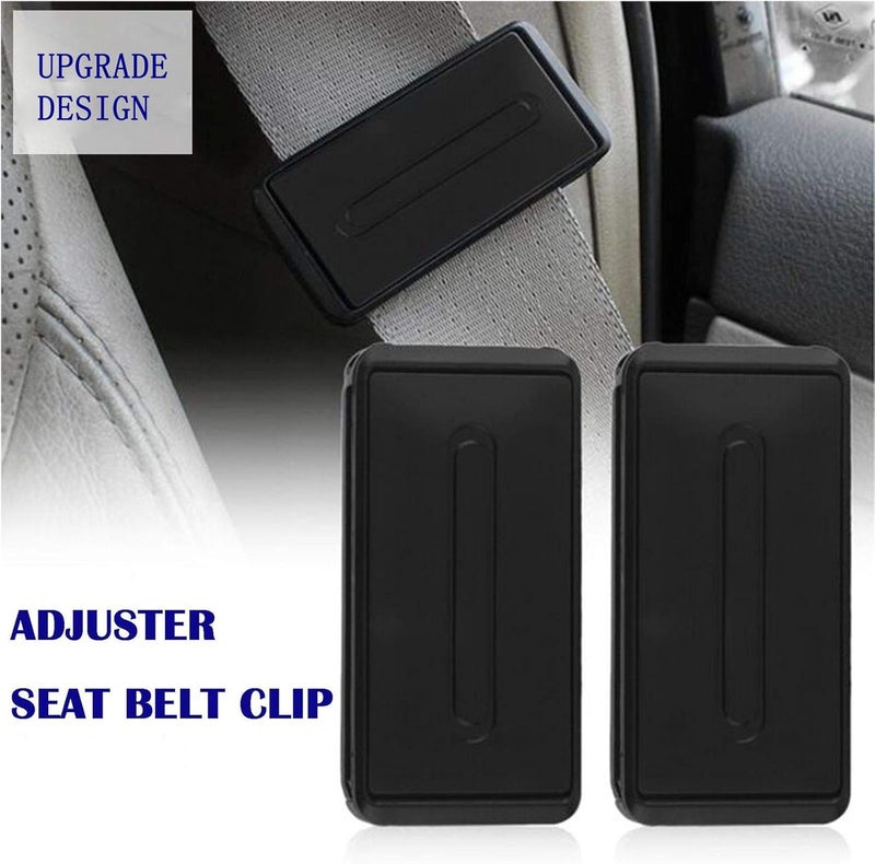 Farochy Car Seat Belt Adjuster, Seatbelt Clips | Smart Adjust Seat Belts to Relax Shoulder Neck Give You a Comfortable and Safe Experience | 2PCS Black - Image 5
