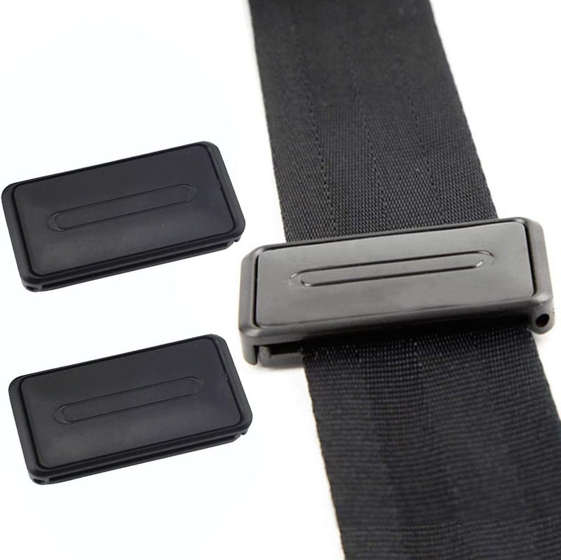Farochy Car Seat Belt Adjuster, Seatbelt Clips | Smart Adjust Seat Belts to Relax Shoulder Neck Give You a Comfortable and Safe Experience | 2PCS Black - Image 1