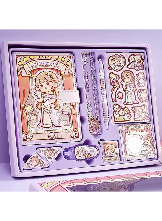 Bluejw Small Potato Hand Book Girl High Color Value Hand Book Suit Gift Box 2024 New Weeks Square Notebook - Image 1