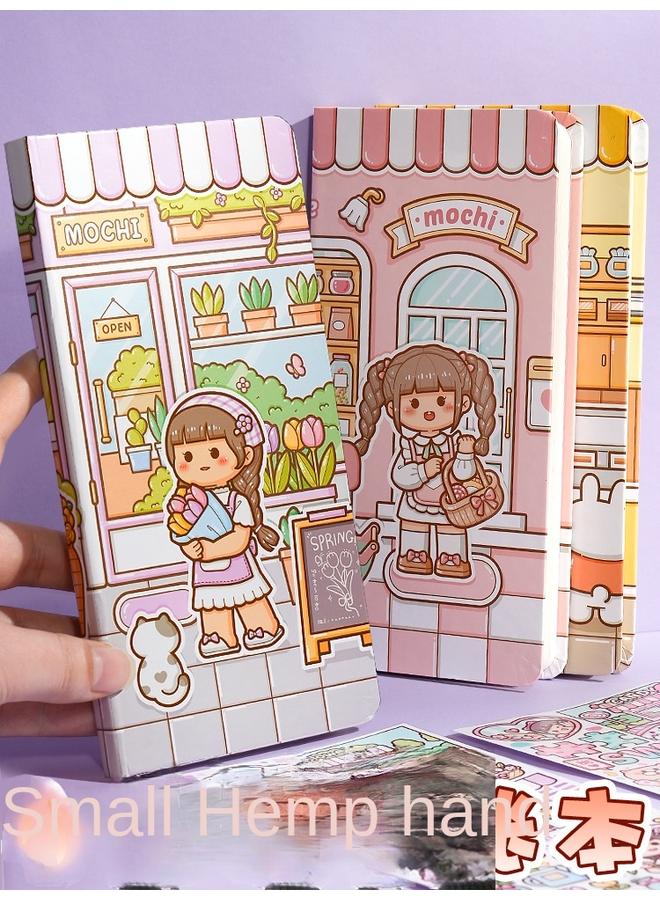 Bluejw Small Potato Hand Book Girl High Color Value Hand Book Suit Gift Box 2024 New Weeks Square Notebook - Image 2