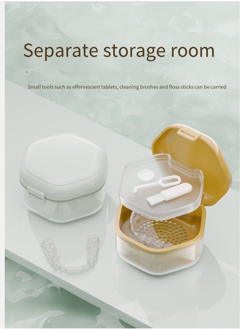 Generic Denture Storage Box, Denture Storage And Cleaning Box  - Image 2